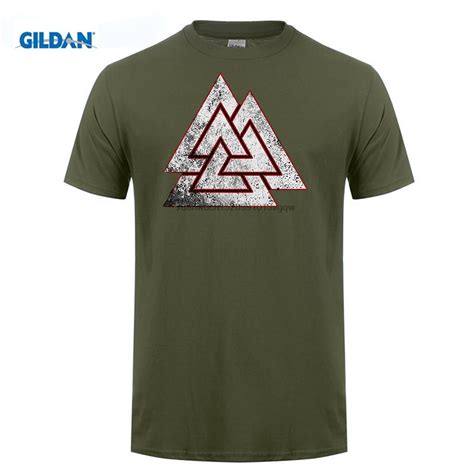 Gildan Anime Wotan Valknut Symbol T Shirt Paganism Newpaganism Odin