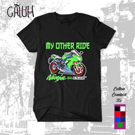 Baju Kaos Pria Distro NINJA 650 R Baju Motor Kawasaki Ninja ZX 650R