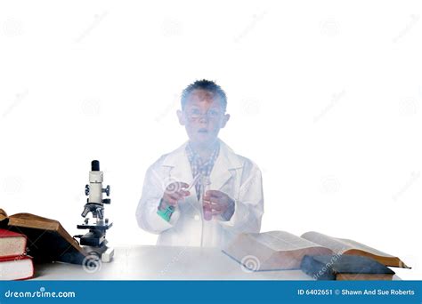 Child Chemist And An Explosion Stock Image Image 6402651