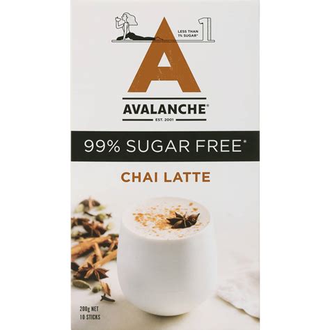 Avalanche 99 Sugar Free Chai Latte 10 Pack Woolworths