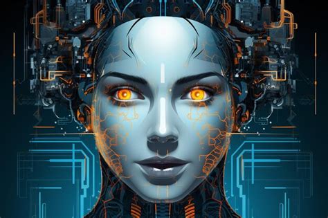 Vector Digital Technology Face Artificial Intelligence Premium Ai