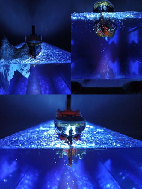 Rms Titanic Model And Iceberg Epoxy Resin Lamp Titanic Etsy Hot Sex Picture