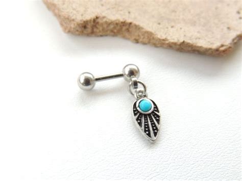 Navajo Turquoise Tribal Cartilage Earring G Piercing Barbell Helix