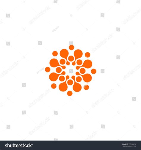 Abstract Vector Circle Logotype Orange Unusual Stock Vector (Royalty Free) 333100670 | Shutterstock