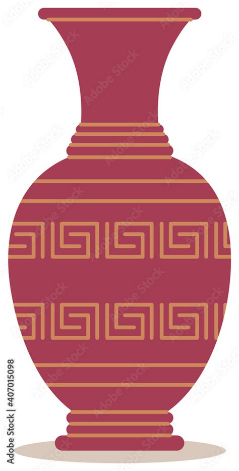 Ancient greek vase. Pottery vector illustration. Antique jug from ...