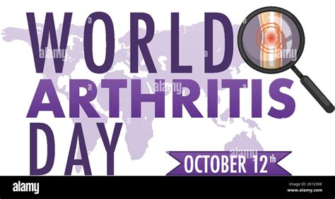 World Arthritis Day Poster Design Illustration Stock Vector Image And Art