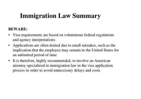 An Overview Of U S Immigration Law