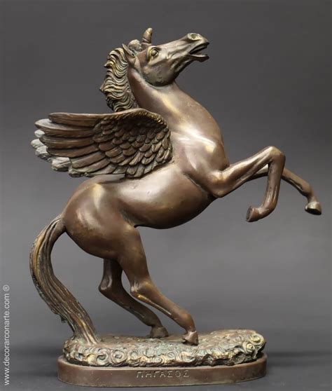 Statue of Pegasus, patinated bronze. 28 cm - Decorar con Arte