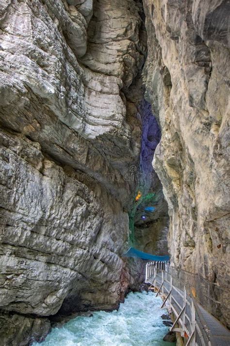 Glacier Canyon in Grindelwald, Swiss Stock Image - Image of mountain, destination: 264975397