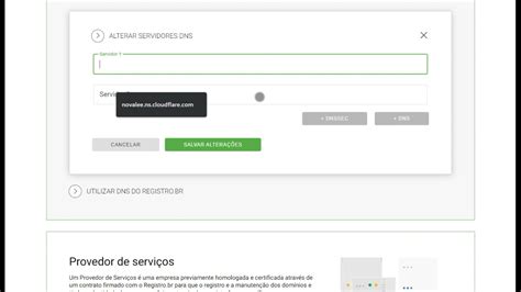 Registro br como alterar DNS s apontar domínio para hospedagem YouTube