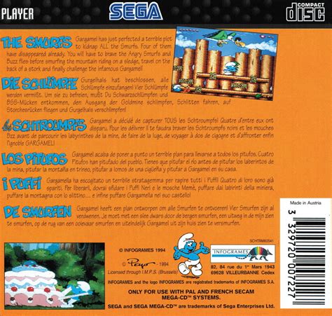 The Smurfs Box Shot For Sega Cd Gamefaqs