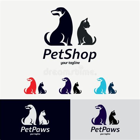 Pet Shop Logo Design Template Stock Vector - Illustration of logo, cartoon: 211855193