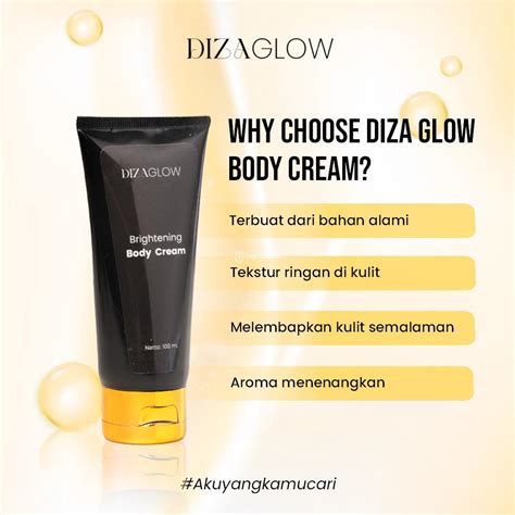 Body Cream Serum Pemutih Badan Diza Glow BPOM Di Malang Tribun JualBeli