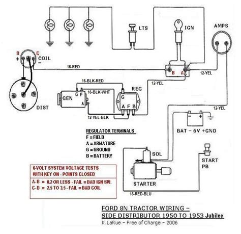 Ford Tractor 12 Volt Wiring Diagram