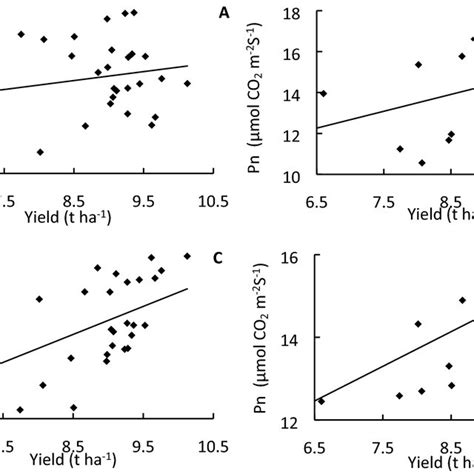 Correlation Analysis Between Grain Yield And Net Photosynthetic Rate Download Scientific