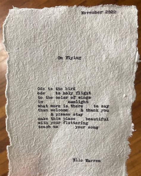 Custom Poem Personalized Poem Typewriter Poetry Deckled Edge Cotton