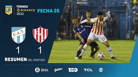 Torneobinance Fecha 26 Resumen De Atlético Tucumán Unión Youtube