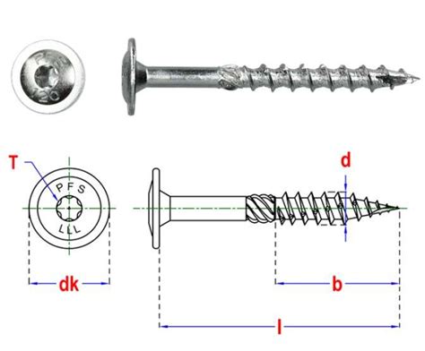 VIS TÊTE FRAISÉE CHARPENTE TORX 5410439360470 Quincaillerie Visserie