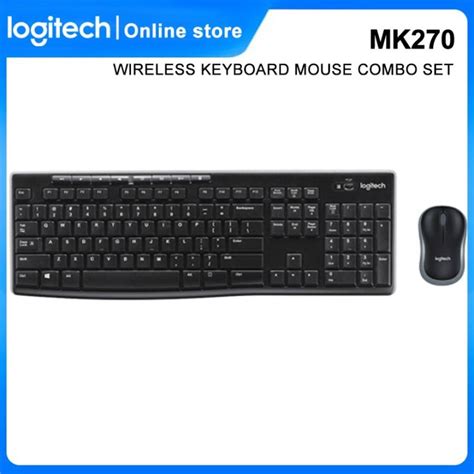 Logitech Mk270 Wireless Mouse Keyboard Logitech Combo 24ghz Usb Receiver Dropout Free