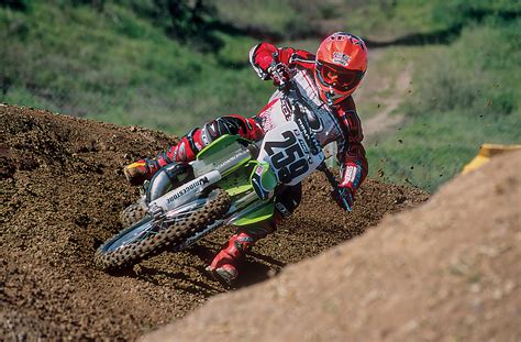 Mxa Retro Test We Ride James Stewarts Kawasaki Sr Motocross