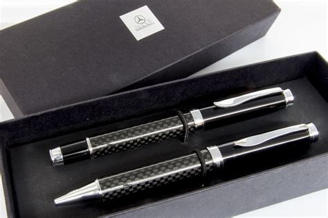 Mercedes-Benz Carbon Fountain & Ballpoint Pen Set - Catawiki