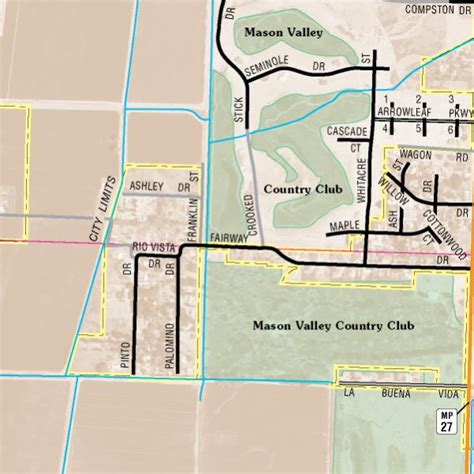 Yerington Area Map by Nevada Department of Transportation | Avenza Maps