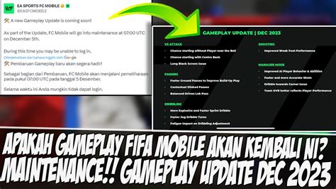 Gameplay Fifa Mobile Is Back Pembaharuan Game Bahas Tuntas Update