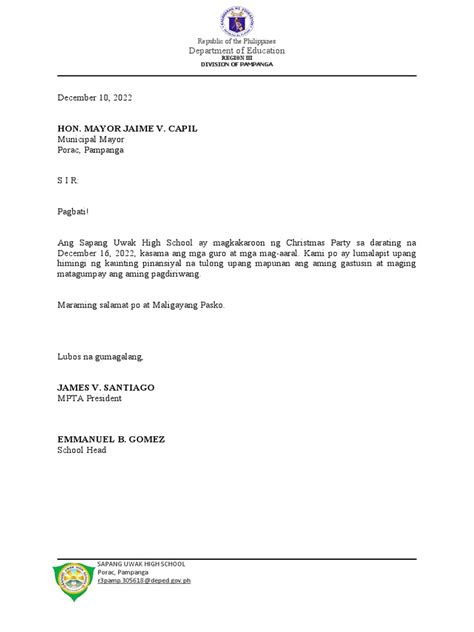 Solicitation Letter Stakeholder Pdf