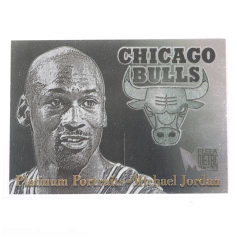 Lot 1996 97 Michael Jordan Fleer Metal Platinum Portraits Insert 5