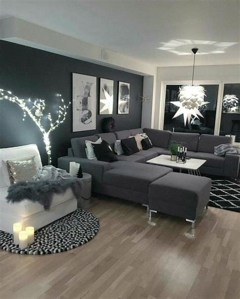 1001 Ideas Sobre Decoración Salón Gris Y Blanco