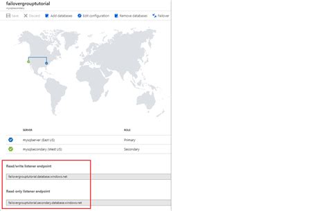 Configure An Auto Failover Group Azure Sql Database Microsoft Learn