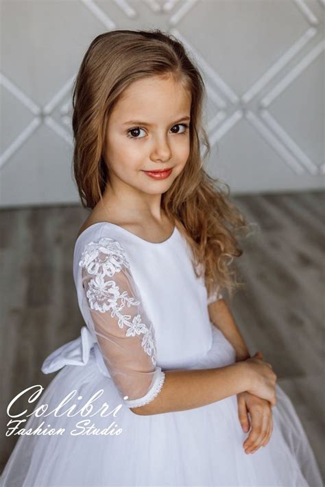 Tutu Flower Girl Dress Flower Girl Dress Ivory Flower Girl Dress