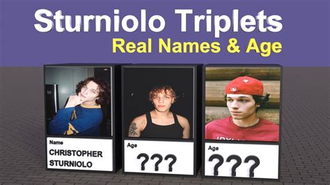 Sturniolo Triplets Real Name And Age 2023 Youtube