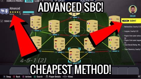 FIFA21 ADVANCED SBC Cheapest Method FIFA21 League And Nation