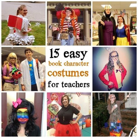 15 Easy Book Character Halloween Costumes For Teachers Teacher Book