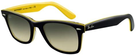 Ray Ban Wayfarer Sunglasses Black Yellow Grey Fade For Sale At 202624