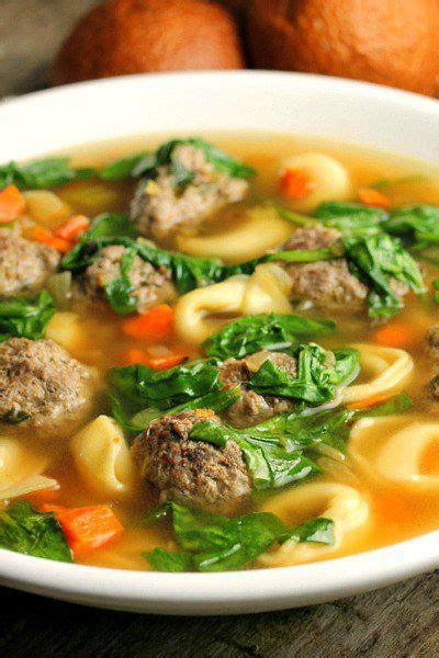 Tortellini Meatball Soup Bunnys Warm Oven Meatball Soup Recipes Soup Recipes Meatball