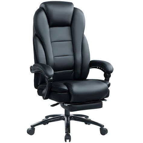 JONPONY Big and Tall High Back 400LBS Reclining Office Chair with ...