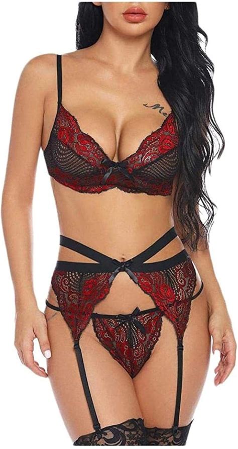 QJHDO Giarrettiere E Reggicalze Donnaplus Size Lingerie Sexy Lingerie