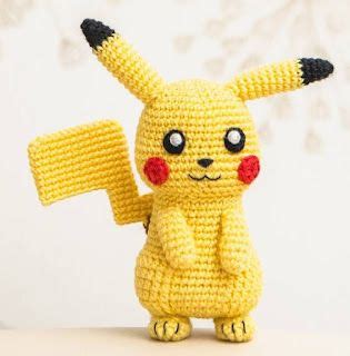 Patrones Amigurumi Gratis Patron Gratis Pikachu Pokemon Amigurumi