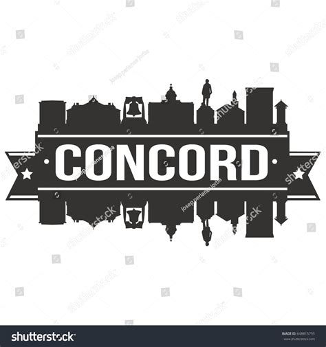 Concord Skyline Silhouette Design City Vector - Royalty Free Stock Vector 648815755 - Avopix.com