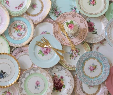 Mismatched China Plates Mix And Match Porcelain Dishes Etsy Australia