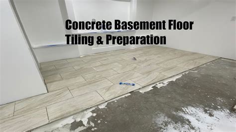 How To Tile Over Concrete Basement Floor Flooring Ideas