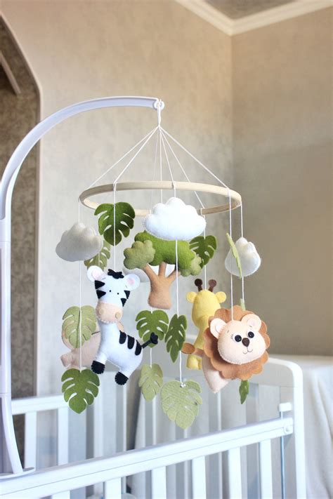 Safari Baby Mobile Crib Mobile Cot Mobile Safari Nursery Etsy