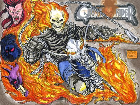 Ghost Rider Sketch Cover Commission By Mdavidct On Deviantart