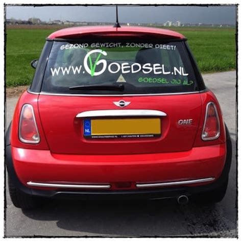 Achterruit Reclame Sticker Auto Stickythings Nl