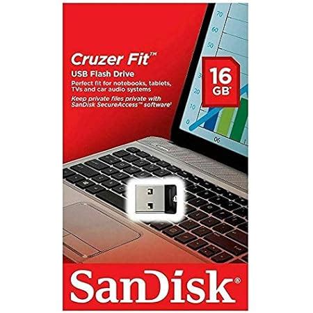 Amazon.com: Sandisk Cruzer Fit 16GB USB Flash Drive (SDCZ33-016G-A46 ...