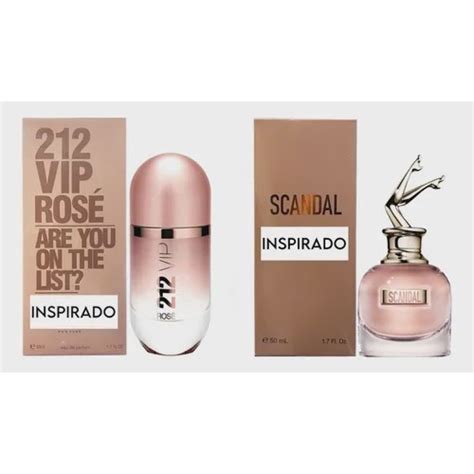 Kit 2 Perfume Contratipo 212 Vip Rose E Scandal Importado em Promoção