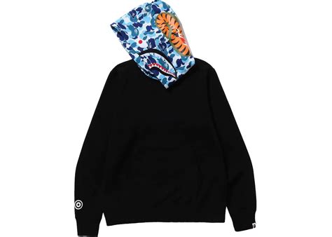 Bape Abc Camo Shark Pullover Hoodie Black Mens Fw23 Us