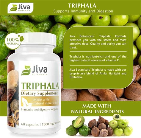 Jiva Botanicals Triphala Capsules Blend Of Haritaki Amalaki